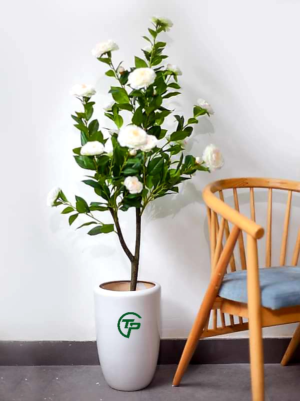 Hoa Trà My giả màu trắng - Shop Thiên Phát Decor