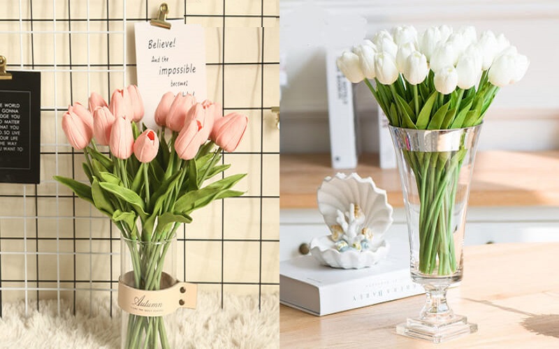 Mẫu cây hoa giả - Cây hoa tulip - Thiên Phát Decor